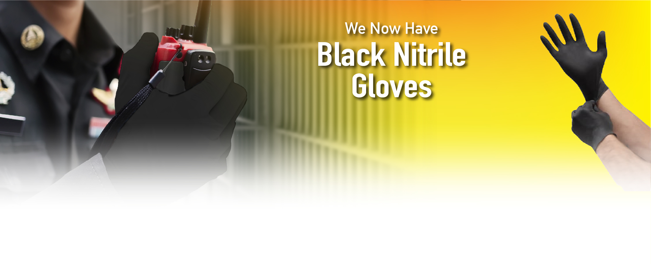 Black Nitrile Exam glove