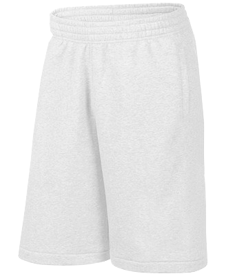 White Fleece Sweat Shorts