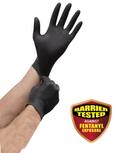 Black Nitromax Nitrile Exam Gloves