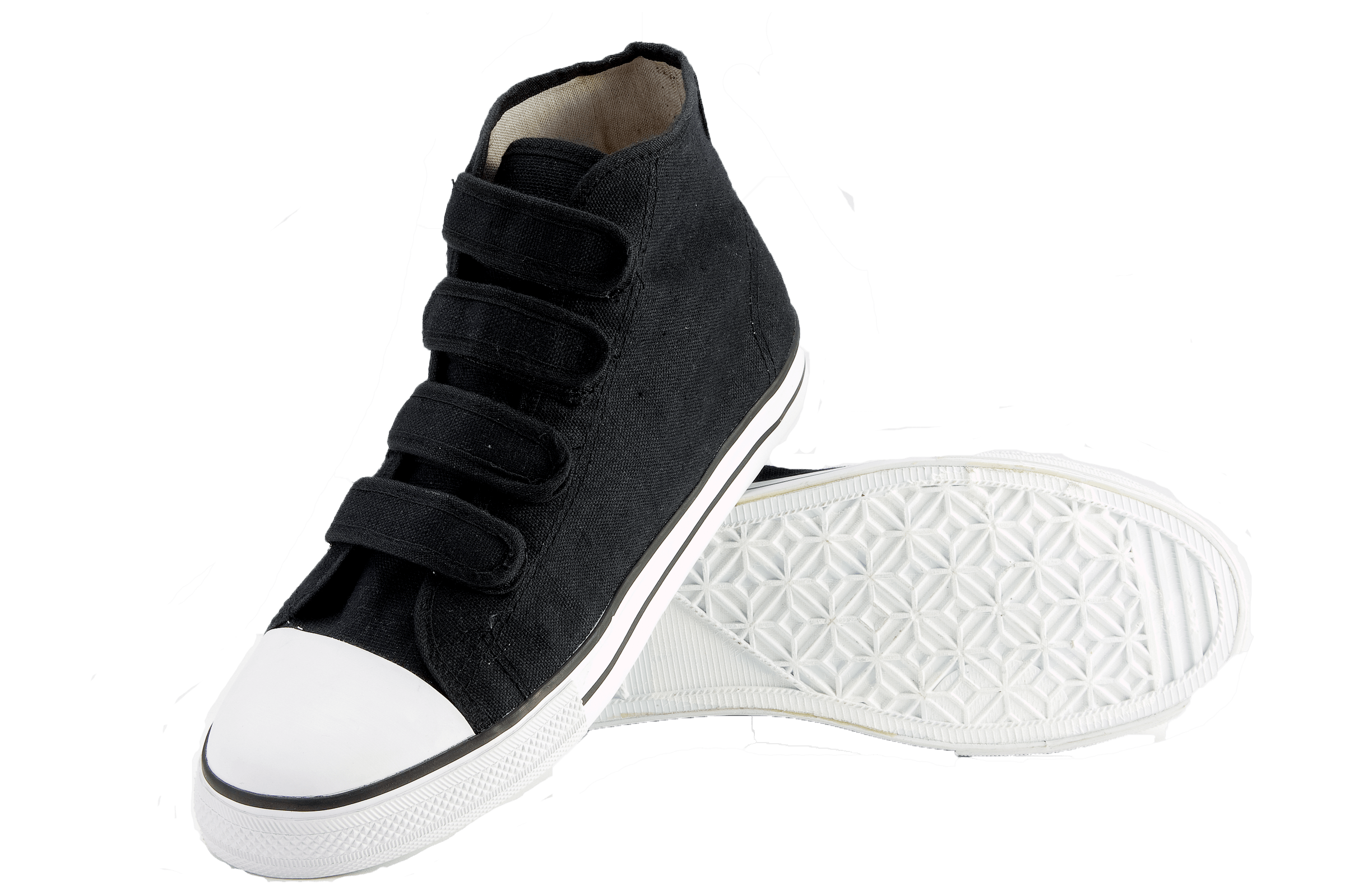 High Top Velcro Canvas Sneakers