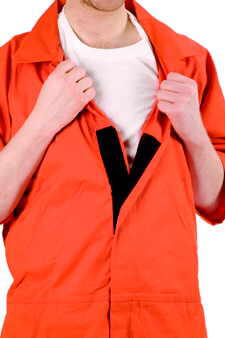 High Security Velcro Inmate Coveralls
