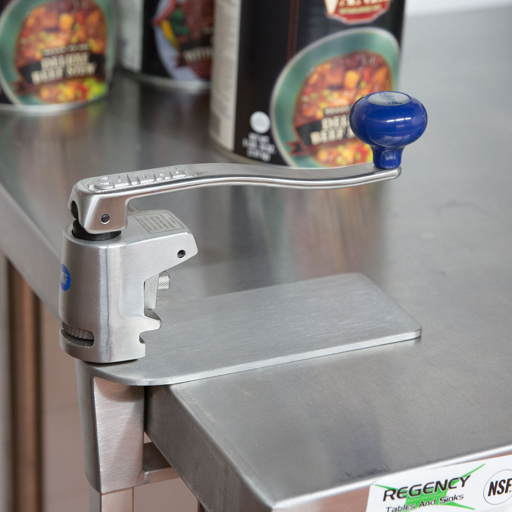 Inmate Food Service and Kitchen: Table Mounted Can Opener - Charm-Tex