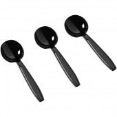 Heavy Weight Black Disposable Cutlery-soup Spoon