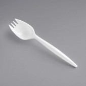 Medium Weight White Disposable Cutlery-spork