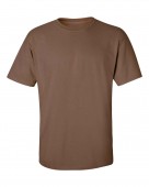 Light Weight Cotton Tee Shirt-brown-large