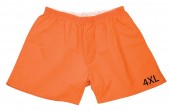 Orange Boxer With Size Printed On Leg