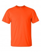 Durable Orange Crewneck Tee Shirt